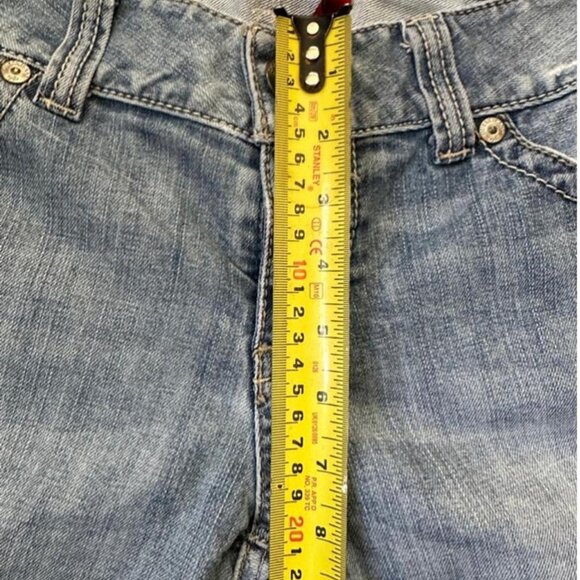 Classic Guess bootcut jeans medium wash distressed low waist - Picture 6 of 8